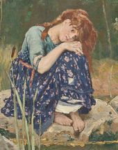 Аленушка. 1880. Эскиз. Фрагмент