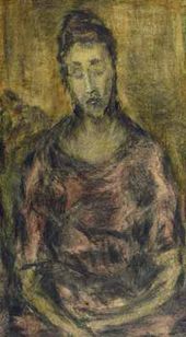 П.И. БРОМИРСКИЙ. Женщина в розовом платье. 1910-е