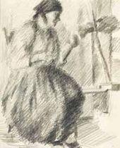 К.К. ЗЕФИРОВ. Пряха. 1926
