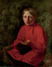 А.Г. ВЕНЕЦИАНОВ. Мальчик в красной рубашке. 1845