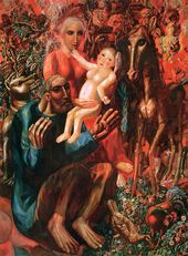П.Н. ФИЛОНОВ. Крестьянская семья (Святое семейство). 1914