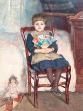 В.И. СУРИКОВ. Портрет Ольги Васильевны Суриковой (1878–1958), дочери художника. 1883–1884