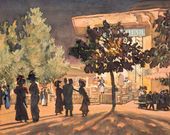 К.Ф. ЮОН. Ночь. Тверской бульвар. 1909