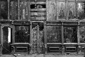 «Иконостас Крестовоздвиженской церкви 1769 г. села Макарьина (Онежский р-н Архангельской обл.) IV Онежская экспедиция ГЦХНРМ. 1971 г.»