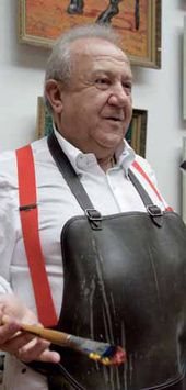 Зураб Церетели в мастерской. 2008