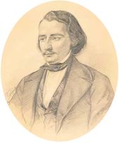 К.А. ГОРБУНОВ. Портрет И.С. Тургенева. 1846