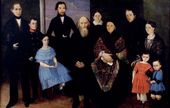 Неизвестный художник. Портрет купеческой семьи. Конец 1830-х – 1840-е