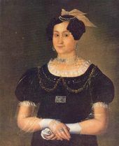 И.В. ТАРХАНОВ. Портрет Евдокии Дмитриевны Суриной (1808 – до 1845), первой жены П.М. Сурина. 1829