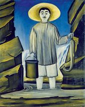 Рыбак среди скал. 1906
