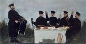 Кутеж с шарманщиком Датико Земель. 1906