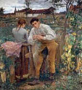 Жюль БАСТЬЕН-ЛЕПАЖ. Деревенская любовь. 1882