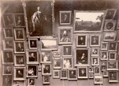Картины художников XVIII века в зале № 2 Третьяковской галереи. 1898