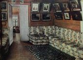 Г.В. СОРОКА (?) Интерьер. Диванная в старом доме усадьбы Богдановское. 1840-е