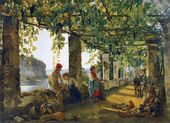 Веранда, обвитая виноградом. 1828