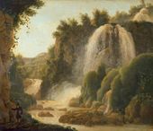Водопады в Тиволи. Начало 1820-х