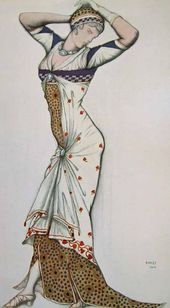 Л.С. БАКСТ. Эскиз костюма «Аглая». 1913