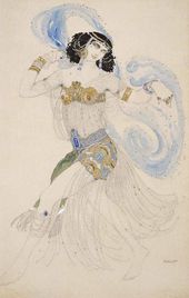 Л.С. БАКСТ. Саломея. Эскиз костюма для И.Л.Рубинштейн. 1908