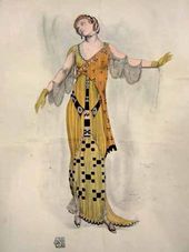 Л.С. БАКСТ. Фантазия на тему современного костюма. Dioné. 1912