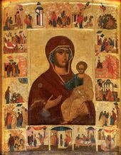 Чудотворная икона «Богоматерь Одигитрия Устюженская». Конец XV – начало XVI века
