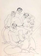 Ладо Гудиашвили. После кутежа. 1922