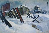 А.А. ДЕЙНЕКА. Окраина Москвы. Ноябрь 1941 года. 1941