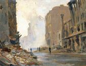Н.А. СОКОЛОВ. Берлинская улица близ Александрплаца. 1945