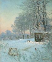 Силок для воробьев. (Эффект снега). 1890-е