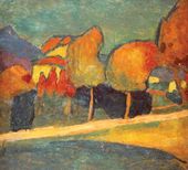 А.Г. ЯВЛЕНСКИЙ. Пейзаж. Мурнау. 1907