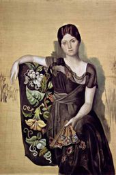 Портрет Ольги в кресле. 1918