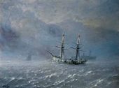 Корабль в штормовом море. 1886