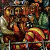 А.Н. ВОЛКОВ. Чайхана (с кальяном). 1927