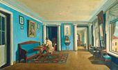 К.А. ЗЕЛЕНЦОВ. В комнатах. Гостиная с колоннами на антресолях. Kонец 1820-х – 1830-е