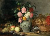 Натюрморт. Цветы и фрукты. 1839