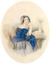 П.Ф. СОКОЛОВ. Портрет княгини Ф.П. Голицыной. 1847