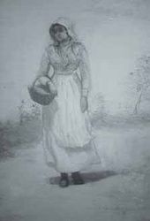 Дорога у берега моря. Фрагмент. Рисунок в инфракрасных лучах
