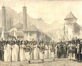 В.В. ВЕРЕЩАГИН. Религиозная процессия на празднике Мохаррем в Шуше. 1865