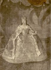 И.ШТЕНГЛИН. Коронационный портрет императрицы Елизаветы Петровны. 1744