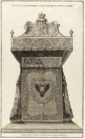И.А. СОКОЛОВ. № 32. Балдахин над троном в Грановитой палате. 1743-1744