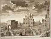 И.А. СОКОЛOB. № 30. Вид Успенского собора и Соборной площади. 1744