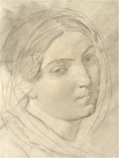 К.П. БРЮЛЛОВ. Женская голова. 1843-1847