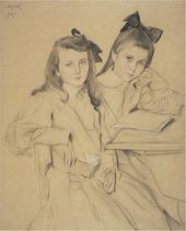 В.А. СЕРОВ. Портрет детей (Н.А. и Т.А. Касьяновы). 1907