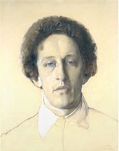 К.А. СОМОВ. Портрет поэта А.А. Блока. 1907