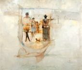 В кабине аэроплана. 1928