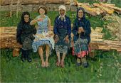 A.П.ТКАЧЕВ. Четыре женщины. 1960