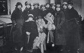 Артисты антрепризы Сергея Дягилева на гастролях в Америке. 1916