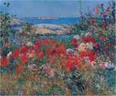 Чайлд ХАССАМ. Сад Селии Такетер. Шоулские о-ва, штат Мэн. 1890