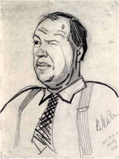 B.B. МАЯКОВСКИЙ. Портрет Давида Бурлюка