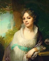 В.Л. БОРОВИКОВСКИЙ. Портрет M.И. Лопухиной. 1797