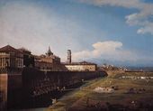 Бернардо БЕЛЛОТТО (1722–1780). Вид Турина со стороны Королевского сада. 1745