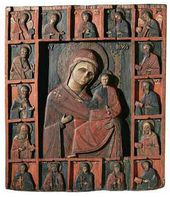 Богоматерь Одигитрия с деисусом и избранными святыми. XVI в.